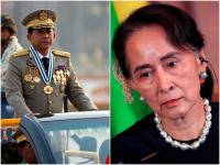 Myanmar coup: म्यानमारमधील सत्तांतरानंतर लष्कर प्रमुखांच्या हाती सत्तेच्या चाव्या, केली मोठी घोषणा - Marathi News | myanmar coup aung saan sui kyi arrest army pledges new elections after emergency | Latest international Photos at Lokmat.com