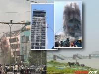 एका क्षणात उद्ध्वस्त झाल्या उंच इमारती, घरे आणि मंदिरे पडली; म्यानमार भूकंपाचे हादरवणारे फोटो समोर - Marathi News | Shocking photos from the earthquakes that hit Myanmar and Thailand | Latest international Photos at Lokmat.com