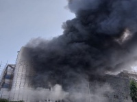 नागपुरात नवनिर्माणाधीन रुग्णालयाला भीषण आग