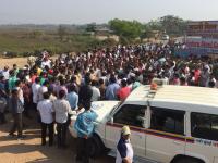 नवी मुंबई विमानतळाचं कामकाज केलं ठप्प - Marathi News | Navi Mumbai airport work | Latest navi-mumbai Photos at Lokmat.com