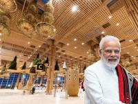 बांबूच्या गार्डनमधून थेट विमानात! मोदींनी उदघाटन केलेलं बंगळुरूचं नवं टर्मिनल कसलंच भारीय, पाहा PHOTOS - Marathi News | PM Modi inaugurates Terminal in a garden of Bengaluru Kempegowda International Airport | Latest national Photos at Lokmat.com