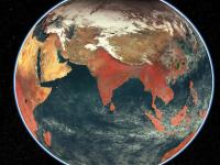 मोठं यश! भारतानं पाठवलेल्या सॅटेलाइटनं तयार केला जगाचा नकाशा, पाहा PHOTOS - Marathi News | isro eos 06 oceansat captures global false colour composite mosaic map of world | Latest international Photos at Lokmat.com