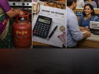 १ एप्रिलपासून 'आर्थिक' झटका! गॅस, टॅक्स रेल्वे तिकीट रद्द करण्यापासून एटीएम व्यवहारांपर्यंतचे नियम बदलले - Marathi News | Big Financial Changes from April 1, 2026: LPG Prices, New Income Tax Act, and ATM Rules | Latest business Photos at Lokmat.com