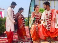 'महाराष्ट्राची हास्यजत्रा' फेम निमिष कुलकर्णी अडकला विवाहबंधनात, पत्नीचं मराठी कलाविश्वाशी आहे खास कनेक्शन - Marathi News | maharashtrachi hasyajatra fame actor nimish kulkarni tied knot with komal bhaskar wedding photos | Latest filmy News at Lokmat.com