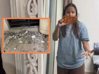 फ्लॅटसाठी १ कोटी मोजले, मध्यरात्री बाल्कनीचे छत कोसळले...; व्हायरल व्हिडीओमुळे रिअल इस्टेट क्षेत्राचे पितळ उघडे पडले - Marathi News | Greater Noida Flat Ceiling Collapse: Paid 1 crore for a flat, balcony roof collapsed at midnight...; Viral video exposes the brass of the real estate sector | Latest social-viral News at Lokmat.com