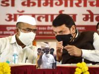 ... म्हणून देवेंद्रांचं नाव हातावर कोरलं, नरेंद्रांनी सांगितला 'तो' किस्सा - Marathi News | ... So Devendra's name was engraved on his hand, Narendra patil told the story about mathadi melava | Latest mumbai Photos at Lokmat.com