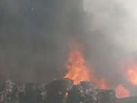 कापसाच्या कारखान्याला भीषण आग ; ४० लाखाचे नुकसान