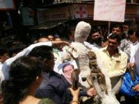 शिवसेनेचा रावसाहेब दानवेंविरोधात निषेध मोर्चा - Marathi News | Prohibition Morcha Against Shivsena's Raosaheb Danavena | Latest maharashtra Photos at Lokmat.com