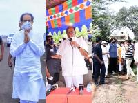 दौऱ्यातील नेत्यांना एकच सवाल, शेतकऱ्यांच्या डोळ्यातलं पाणी कधी ओसरणार? - Marathi News | The only question for the visiting leaders is, when will the tears in the eyes of the farmers flow of rain fall | Latest maharashtra Photos at Lokmat.com