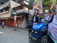 केंद्र सरकारविरोधात राज्यात निदर्शने, ठिकठिकाणी बंद अन् घोषणाबाजी - Marathi News | Protests against the central government in the state, closed and sloganeering in some places | Latest mumbai Photos at Lokmat.com