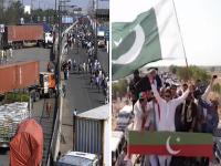 Imran Khan Pakistan : इम्रान खान यांची रॅली झाली हिंसक, समर्थकांनी मेट्रो स्टेशन पेटवलं; इस्लामाबादेत लष्कर उतरलं - Marathi News | pakistan protest imran khan azadi march islamabad latest news metro station on fire army deployed red zone | Latest international Photos at Lokmat.com
