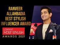 Ranveer Allahbadia (Beer Biceps)wins the Best Stylish Influencer Award at Lokmat Most Stylish Awards