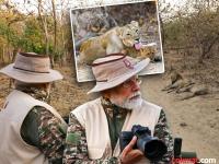 १८ वर्षांनी गीरमध्ये पोहोचले पंतप्रधान मोदी; खास फोटो पोस्ट करत म्हणाले, "आज थोडा प्रयत्न..." - Marathi News | PM Modi enjoyed jungle safari in Gir See PM special style in pictures | Latest national Photos at Lokmat.com