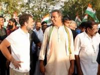 विचित्र योगायोग! राहुल गांधींच्या पहिल्या यात्रेपूर्वीही एका नेत्याने राजीनामा दिलेला, ते ही होते सांगता स्थळ... - Marathi News | Strange coincidence! Even before Rahul Gandhi's first Bharat jodo yatra, a Gulam Nabi resigned, it was the place where yatra last point same in Milind Deora case | Latest maharashtra Photos at Lokmat.com