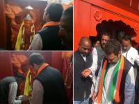 काँग्रेस अध्यक्ष बनल्यानंतर राहुल गांधी पहिल्यांदाच अमेठीत, टपरीवर घेतला चहाचा आस्वाद - Marathi News | congress president rahul gandhi is on two days visit of amethi | Latest national Photos at Lokmat.com