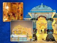 हर्षली अयोध्या नगरी..., फुलांची सजावट, रोषणाईमुळे मंदिराच्या सुंदरतेत भर, पाहा खास फोटो - Marathi News | Ram Mandir Ayodhya: Harshali Ayodhya Nagri..., Flower decoration, lighting adds to the beauty of the temple, see special photos | Latest national Photos at Lokmat.com