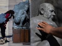 Prime minister nude statue : निवडणुकांच्या १ आठवडाआधी चौकात लावला पंतप्रधानांचा न्यूड पुतळा; फोटो व्हायरल होताच....... - Marathi News | Israel prime minister benjamin netanyahu nude statue can be seen in tel aviv amidst upcoming elections | Latest jarahatke Photos at Lokmat.com