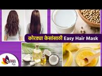 कोरड्या केसांसाठी Easy Hair Mask | Dry Hair Mask Home Remedies | Hair Mask for Dry Frizzy Hair