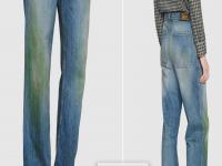 बाबो! डाग लागलेल्या या जीन्सची किंमत वाचून व्हाल हैराण, व्हायरल झाले फोटो... - Marathi News | Gucci launches dirty illusion jeans sold for 56 thousand people ready to waste money | Latest jarahatke Photos at Lokmat.com