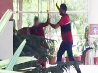 बॉयफ्रेन्डसोबत हॉटेलवर मजा मारायला गेली होती पत्नी, अचानक पती समोर आला आणि मग.... - Marathi News | Husband beating wife cheating hotel room with lover caught cctv Amritsar Punjab | Latest crime Photos at Lokmat.com