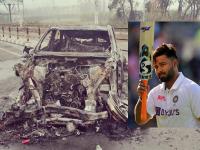 Rishabh Pant Car Accident: रिषभ पंत एकटाच कारमध्ये अडकलेला, आग लागली; लोकांनी काच फोडली अन्... - Marathi News | Rishabh Pant Car Accident: Rishabh Pant trapped alone in car, catches fire; People broke the glass and he came out | Latest cricket Photos at Lokmat.com