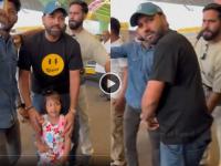 Video: "हे चुकीचं आहे रे..."; रोहित शर्मा चिडला, लहान मुलीच्या आईवडिलांना चांगलंच सुनावलं! - Marathi News | rohit sharma viral video angry on small kid parents says this is wrong to put them forward for selfie photos | Latest cricket News at Lokmat.com