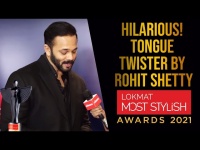 Hilarious!! Rohit Shetty tries the tongue twister challenge | Lokmat Most Stylish Awards