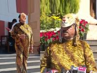 शिंदेंचा ‘वाघ’ थेट बिबट्याच्या वेशात विधान भवनात; हात जोडून सरकारला विनवणी, “गेली २० वर्षे...” - Marathi News | shiv sena shinde group mla sharad sonawane enters winter session 2025 vidhan bhavan disguised as a leopard | Latest nagpur News at Lokmat.com