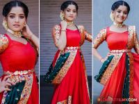 नटखट, मस्तीखोर पारूचा लाल साडीमधील सुंदर अंदाज बघा - Marathi News | marathi actress sharayu sonawane red saree photoshoot from paru serial zee marathi | Latest filmy Photos at Lokmat.com