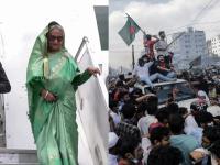 भारताने हसीनांना आगरतळापर्यंत येण्यास सांगितलेले, सोमवारी बांगलादेशात नेमके काय घडले? - Marathi News | India asked sheikh Hasina to come to Agartala, what exactly happened in Bangladesh on Monday? before left PM violance | Latest international Photos at Lokmat.com