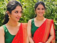 ढालेपाटलांच्या सुनेचा थाटचं न्यारा! साडीत खुललं शिवानीचं सौंदर्य, PHOTO पाहिलेत का? - Marathi News | marathi television actress shivani sonar share her photo on instagram in saree she is looking glamorous | Latest filmy Photos at Lokmat.com