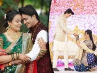 "GF बनशील की नाही?", मेकअप आर्टिस्टच्या प्रेमात पडला अभिनेता, होकार देताच थेट साखरपुडाच केला - Marathi News | marathi actor shubham murudkar engaged with srushti jadhav photos | Latest filmy Photos at Lokmat.com