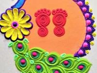 Navratri 2025 : ९ दिवस रोज काढा देवीच्या पाऊलांच्या सुंदर- रेखीव रांगोळ्या, पाहा प्रत्येक दिवसासाठी खास डिझाईन्स... - Marathi News | special rangoli design for navratri traditional rangoli art for navratri puja unique rangoli patterns for navratri 2025 | Latest sakhi Photos at Lokmat.com