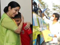 Photos: 'विदेशात अडकलेल्यांसाठी होत्या सुषमाजी, तर देशातील मजुरांसाठी सोनूजी' - Marathi News | Photos: 'Sushma swaraji for those stranded abroad, Sonu sood for those stranded in the country' MMG | Latest mumbai Photos at Lokmat.com