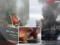 गुजरातकडे येणाऱ्या जहाजावर मिसाईल हल्ला; जहाजाला पडलं मोठं भगदाड, ३ जण अद्याप बेपत्ता - Marathi News | Thailand Flagged Ship Heading to India Targeted in Middle East Conflict Rescue Operations Underway | Latest international Photos at Lokmat.com
