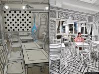 असं अफलातून हॉटेल कधी पाहिलंय का? - Marathi News | Tokyos amazing 2D Cafe looks like an illustration | Latest jarahatke Photos at Lokmat.com
