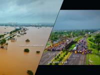 कोल्हापूरच्या महापुराची भीषणता; काळजात धडकी भरवणारे फोटो! - Marathi News | Kolhapur Flood Latest Photos, Due to heavy rainfall citys affected by flood in Maharashtra | Latest kolhapur Photos at Lokmat.com