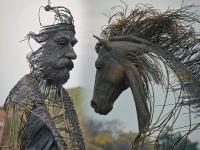 रोज रोज करामत तारेवरची... - Marathi News | beautiful metal wire sculptures by darius hulea | Latest jarahatke Photos at Lokmat.com