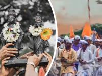 पंढरीची वारी, भीमेच्या काठी फुले भक्तीचा मळा... - Marathi News | warkari in pandharpur with job and took blessing from vithal | Latest solapur Photos at Lokmat.com