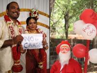 आता लग्न समारंभांमधूनही CAA, NRCचा निषेध - Marathi News | Couples using wedding photoshoots to protest against CAA and NRC | Latest national Photos at Lokmat.com