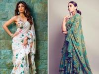 साडीमधील रफ्फल ट्विस्ट, पारंपारिक फॅशनसाठी ठरतोय मॉर्डन टच - Marathi News | Try this bollywood style ruffle saree | Latest fashion Photos at Lokmat.com