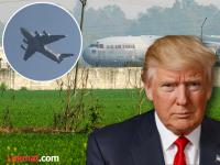 ट्रम्प यांनी लोकांना परत का पाठवण्यासाठी सैन्याची विमाने का वापरली? एका प्रवाशामागे तासासाठी लागले २५ लाख रुपये! - Marathi News | Why is America President Donald Trump sending back illegal immigrants using military aircraft | Latest international Photos at Lokmat.com