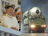 Kim Jong Un: जग पाहत राहिले! किमने रात्रीच मोठी परेड भरवली; हजारोंच्या उपस्थिती, महाविनाशक शस्त्रास्त्रे दाखविली - Marathi News | Kim Jong Un: Kim held a big military nuclear arsenal parade last night; The presence of thousands, weapons of Atom Bomb shown | Latest international Photos at Lokmat.com