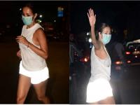 और हंगामा हो गया...! अशा अवतारात जॉगिंगला निघाली मलायका अरोरा की, बघणारे थक्क झालेत - Marathi News | malaika arora evening jogging pictures in reflective shorts | Latest filmy Photos at Lokmat.com