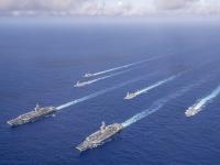 चीनला घेरलं! दक्षिण चिनी समुद्रात अमेरिकेनं पाठवल्या दोन घातक विमानवाहू युद्धनौका - Marathi News | america china tension south china sea nuclear warship donald trump xi jinping | Latest international Photos at Lokmat.com