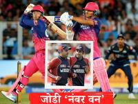 IPL New Record : नवा रेकॉर्ड! वैभव सूर्यवंशी-यशस्वी जैस्वाल जोडीनं रचला इतिहास - Marathi News | IPL 2026 GT vs RR Vaibhav Suryavanshi and Yashasvi Jaiswal Created History In IPL 2026 Becoming Fastest Indian Pair To Reach 500 Partnership Runs | Latest cricket Photos at Lokmat.com
