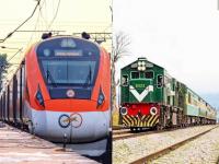 ‘ही’ आहे पाकिस्तानची हायस्पीड ट्रेन, किती वेगाने जाते? वंदे भारत ट्रेनला देते का टक्कर? पाहा - Marathi News | know about pakistan high speed train how fast does it go does it compete with india vande bharat train | Latest jarahatke Photos at Lokmat.com