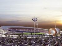 वाराणसी क्रिकेट स्टेडियममध्ये महादेवाची झलक, डमरू-त्रिशूल आणि बेलपत्राची डिझाईन! - Marathi News | varanasis international cricket stadium pm modi kashi visit | Latest national Photos at Lokmat.com