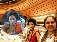 संयुक्त राष्ट्रात भारतावर आरोप करणारी, भगवे कपडे, रुद्राक्षमाळ घातलेली 'ही' महिला कोण? - Marathi News | Who is Vijayapriya Nithyananda accusing India in the United Nations? a representative of Nithyananda | Latest national Photos at Lokmat.com