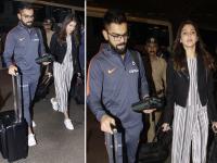 विराटच्या साथीला अनुष्का! टीम इंडिया दक्षिण आफ्रिका दौऱ्यावर रवाना - Marathi News | Virat's companion Anushka! Team India leaves for South Africa tour | Latest cricket Photos at Lokmat.com